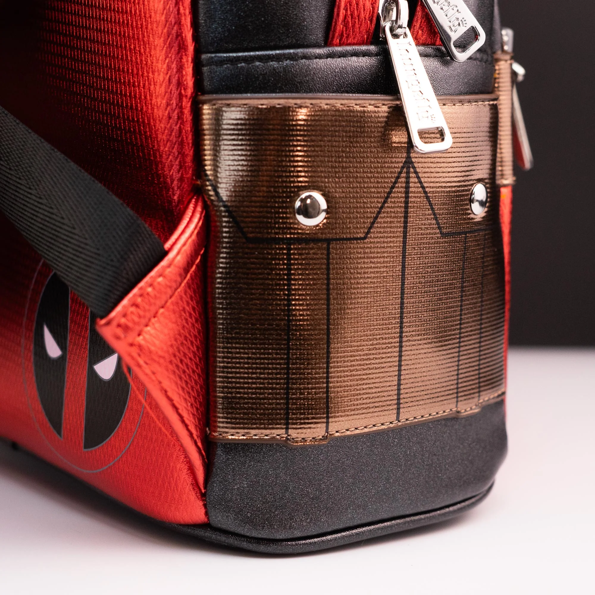 Loungefly x Marvel Deadpool Metallic Collection Cosplay Mini Backpack - Image 4