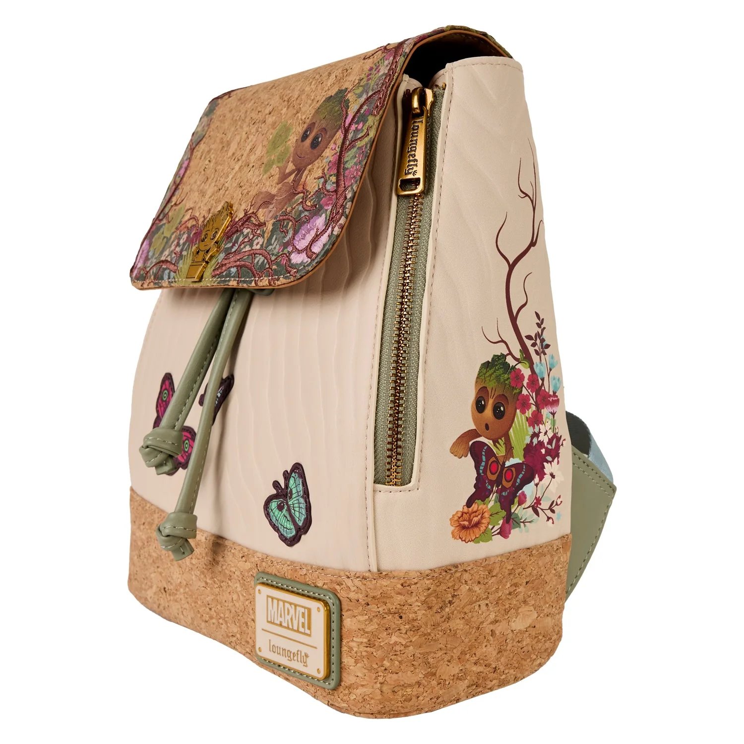 Loungefly x Marvel Guardians of the Galaxy Groot Floral Mini Backpack - Image 2