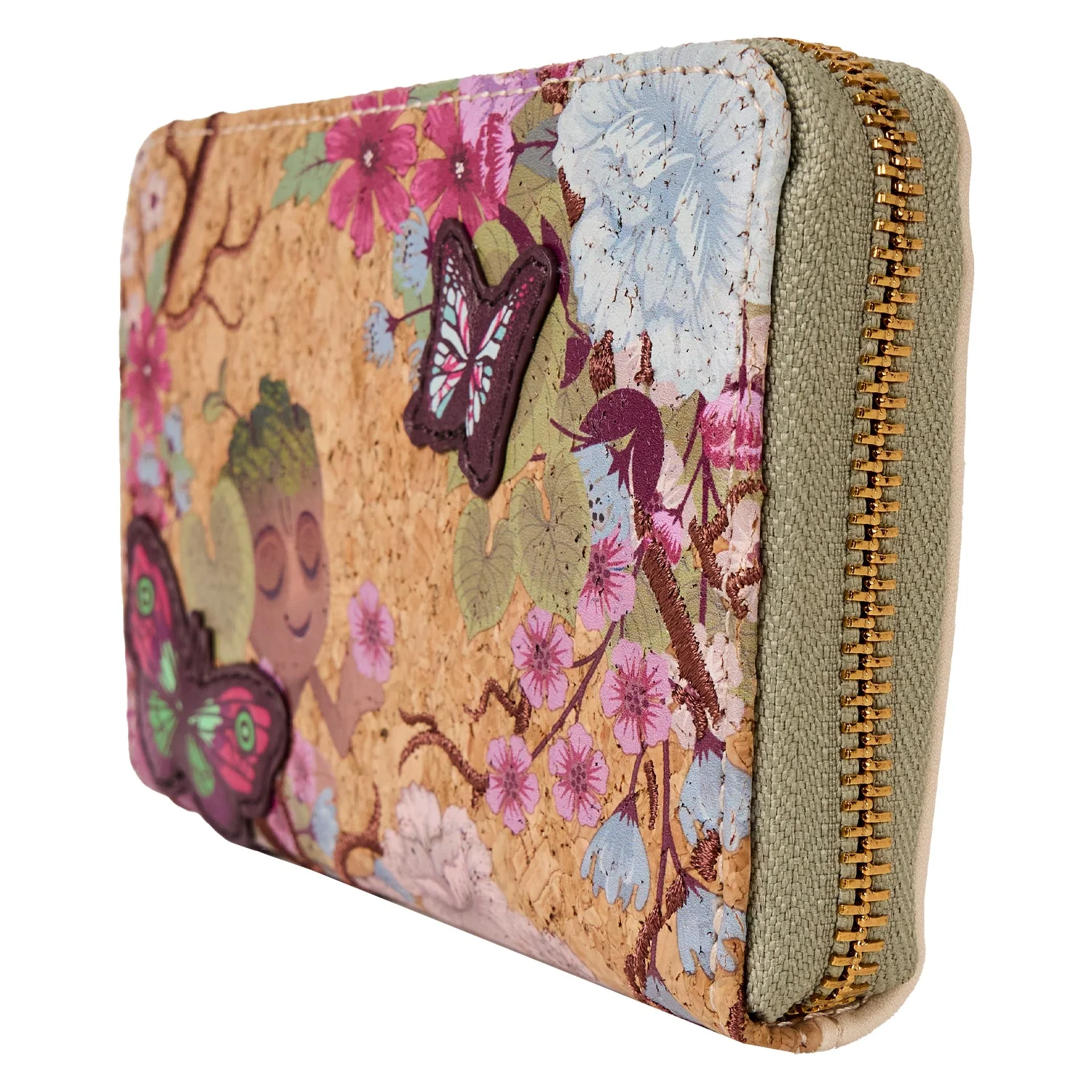 Loungefly x Marvel Guardians of the Galaxy Groot Floral Zip Around Wallet - Image 2