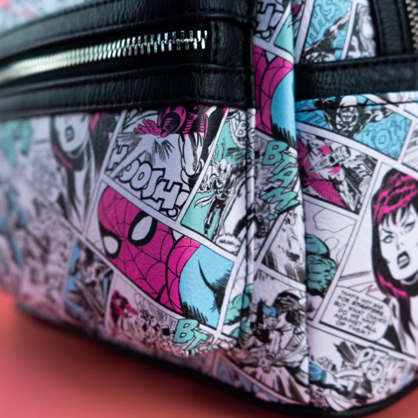 Loungefly x Marvel Classic Comic Strip Print Mini Backpack - Image 3