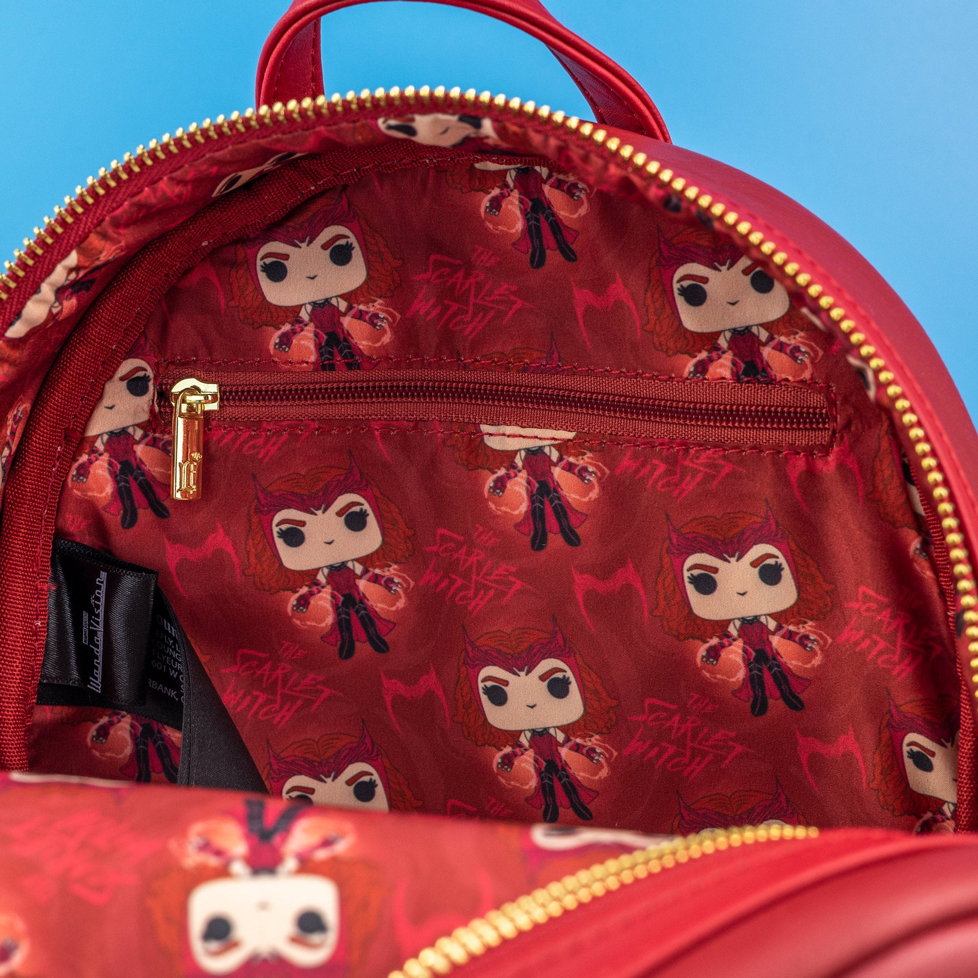 Loungefly x Marvel Scarlet Witch POP! Cosplay Mini Backpack - Image 8