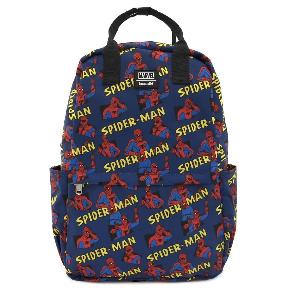 Loungefly x Marvel Spider-Man AOP Nylon Backpack - Image 2