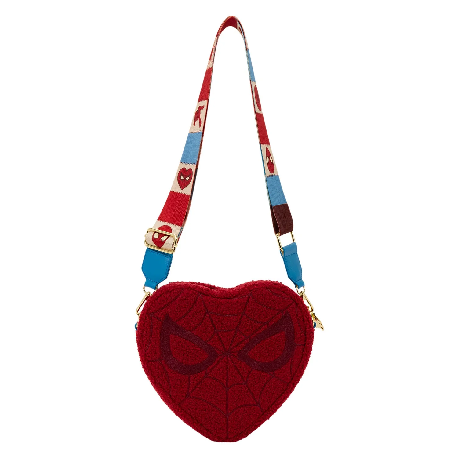 Loungefly x Marvel Spider-Man Sherpa Heart Crossbody Bag - Image 2