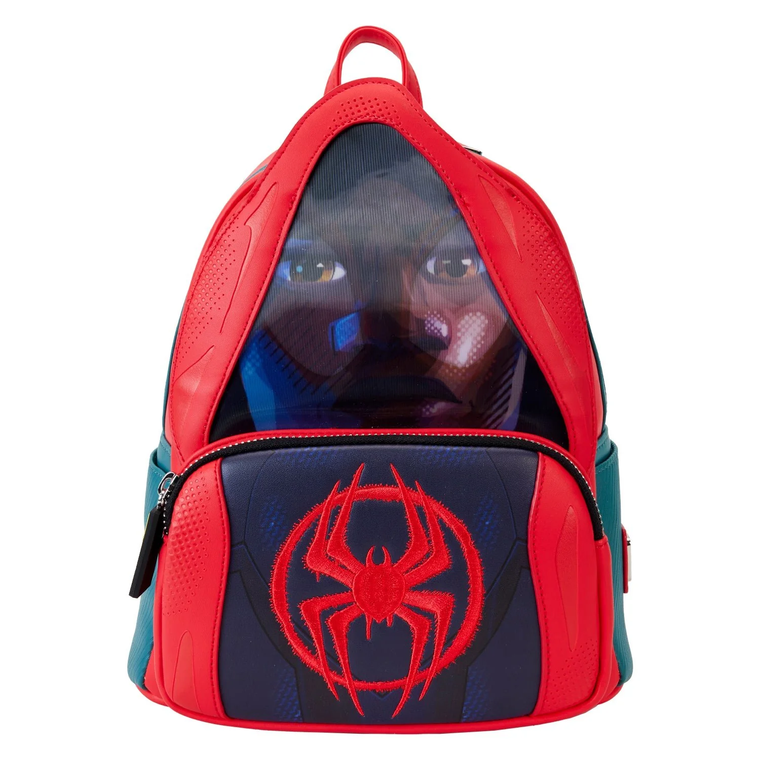 Loungefly x Marvel Spider-Verse Miles Morales Hoodie Cosplay Mini Backpack - Image 2