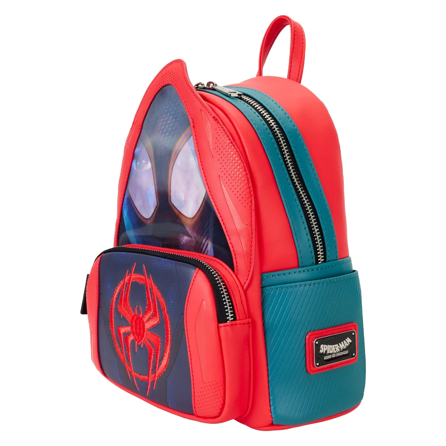 Loungefly x Marvel Spider-Verse Miles Morales Hoodie Cosplay Mini Backpack - Image 3