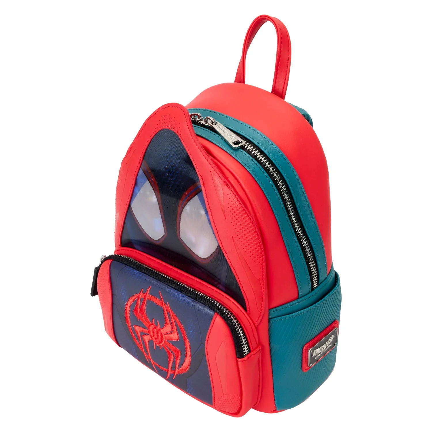 Loungefly x Marvel Spider-Verse Miles Morales Hoodie Cosplay Mini Backpack - Image 4