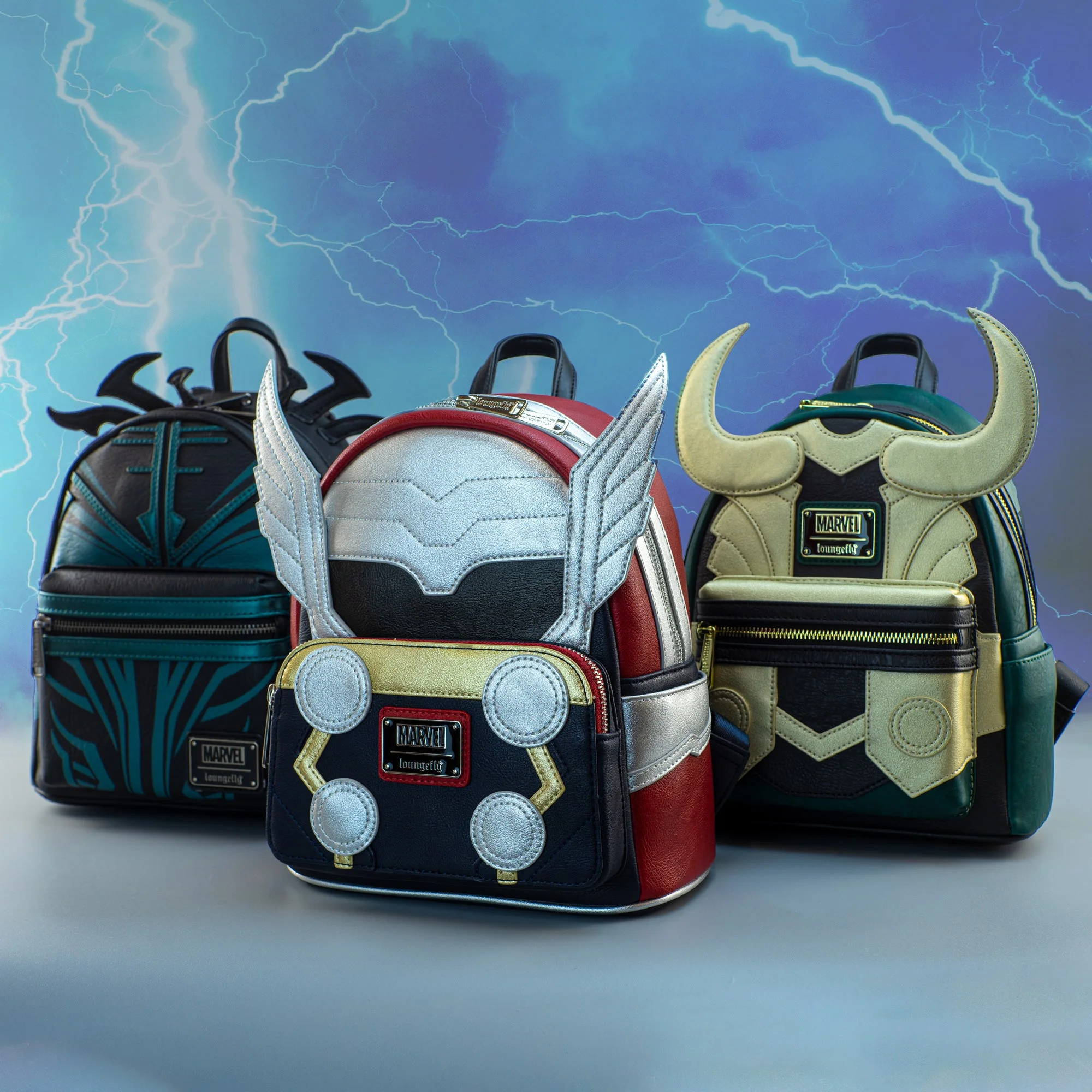 Loungefly x Marvel Thor Ragnarok Hela Cosplay Mini Backpack - Image 4