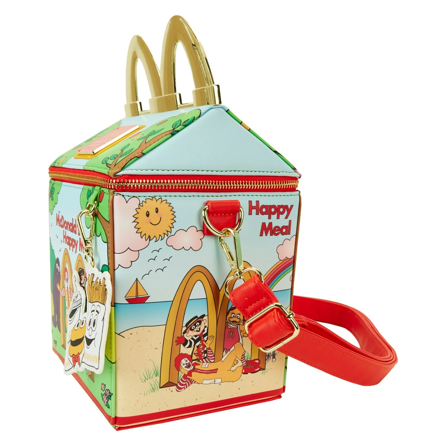 Loungefly x McDonalds Vintage Happy Meal Crossbody Bag - Image 3