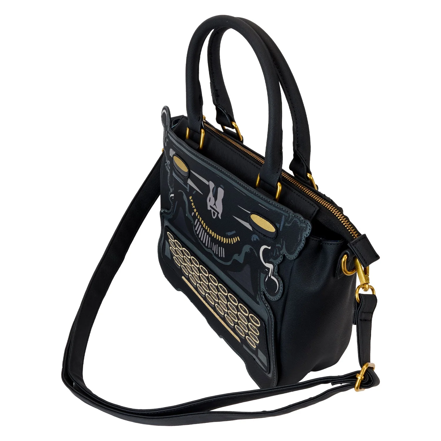 Loungefly x MGM Wednesday Typewriter Crossbody Bag - Image 3