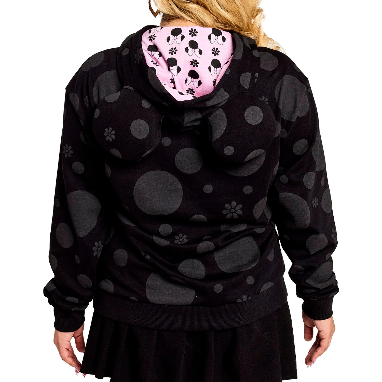 Loungefly x Minnie Rocks the Dots Florals Unisex Hoodie - Image 2