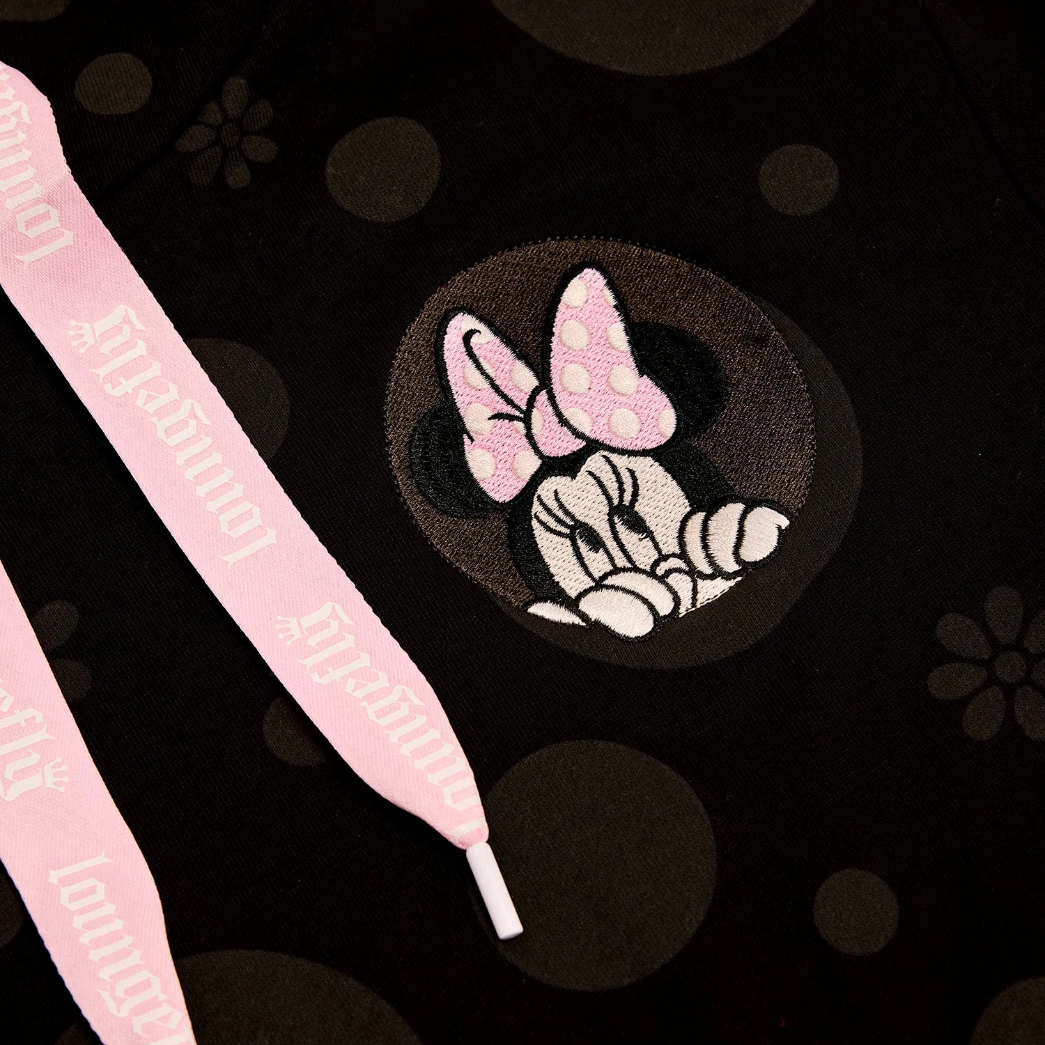 Loungefly x Minnie Rocks the Dots Florals Unisex Hoodie - Image 9