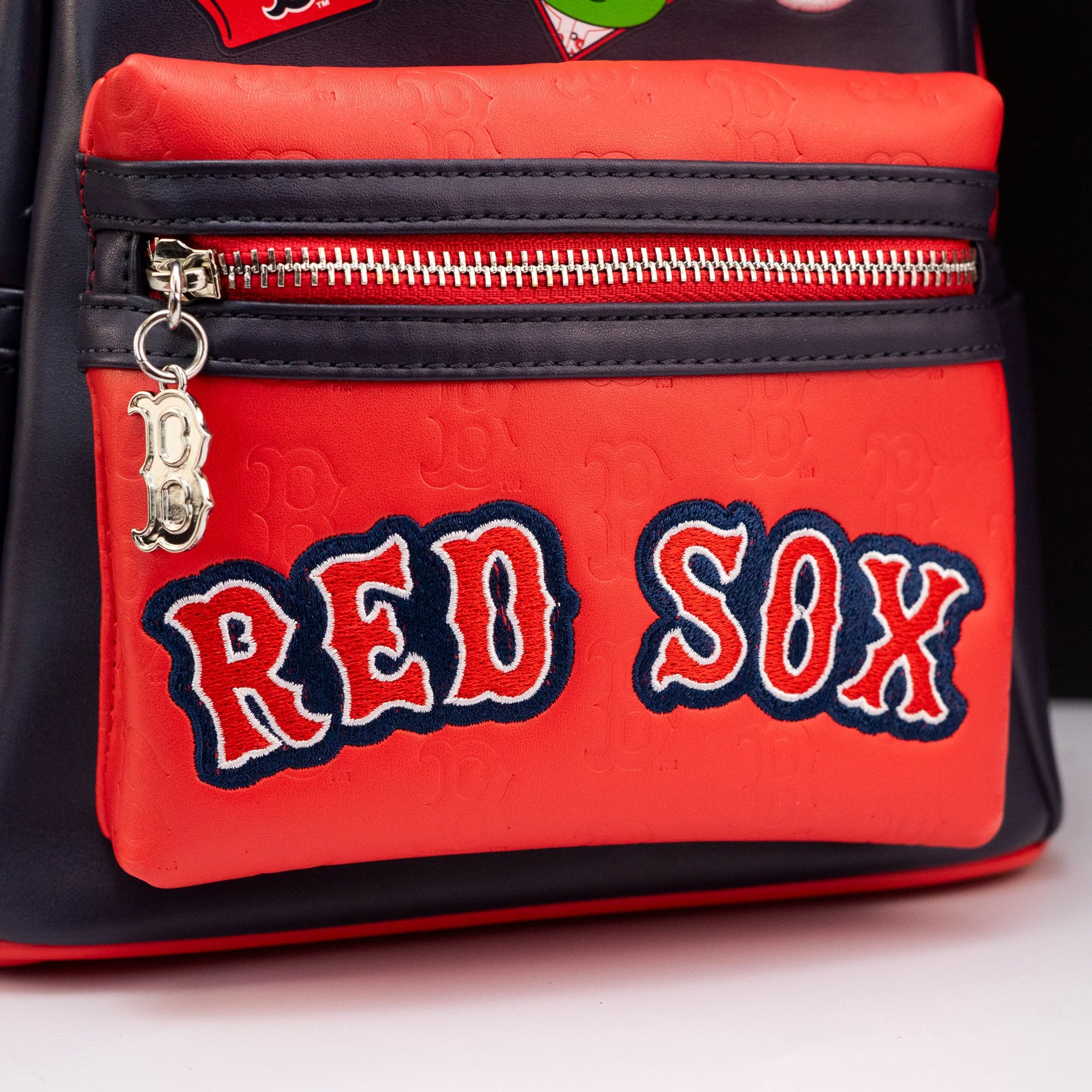 Loungefly x MLB Boston Red Sox Patches Mini Backpack - Image 3