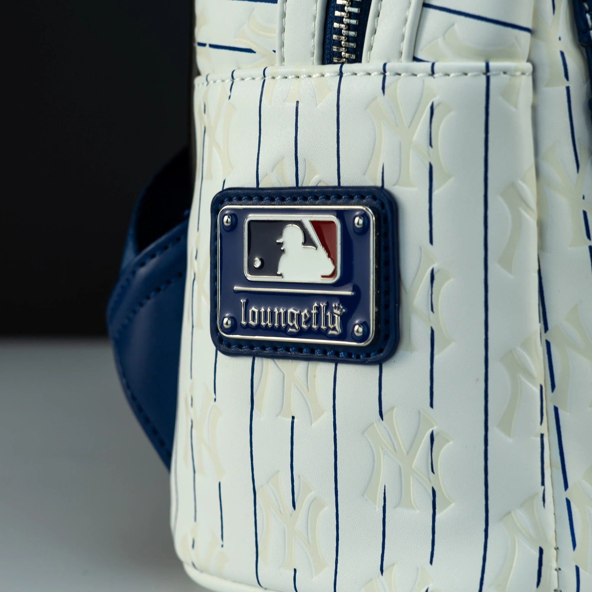 Loungefly x MLB New York Yankees Pinstripe Mini Backpack - Image 2