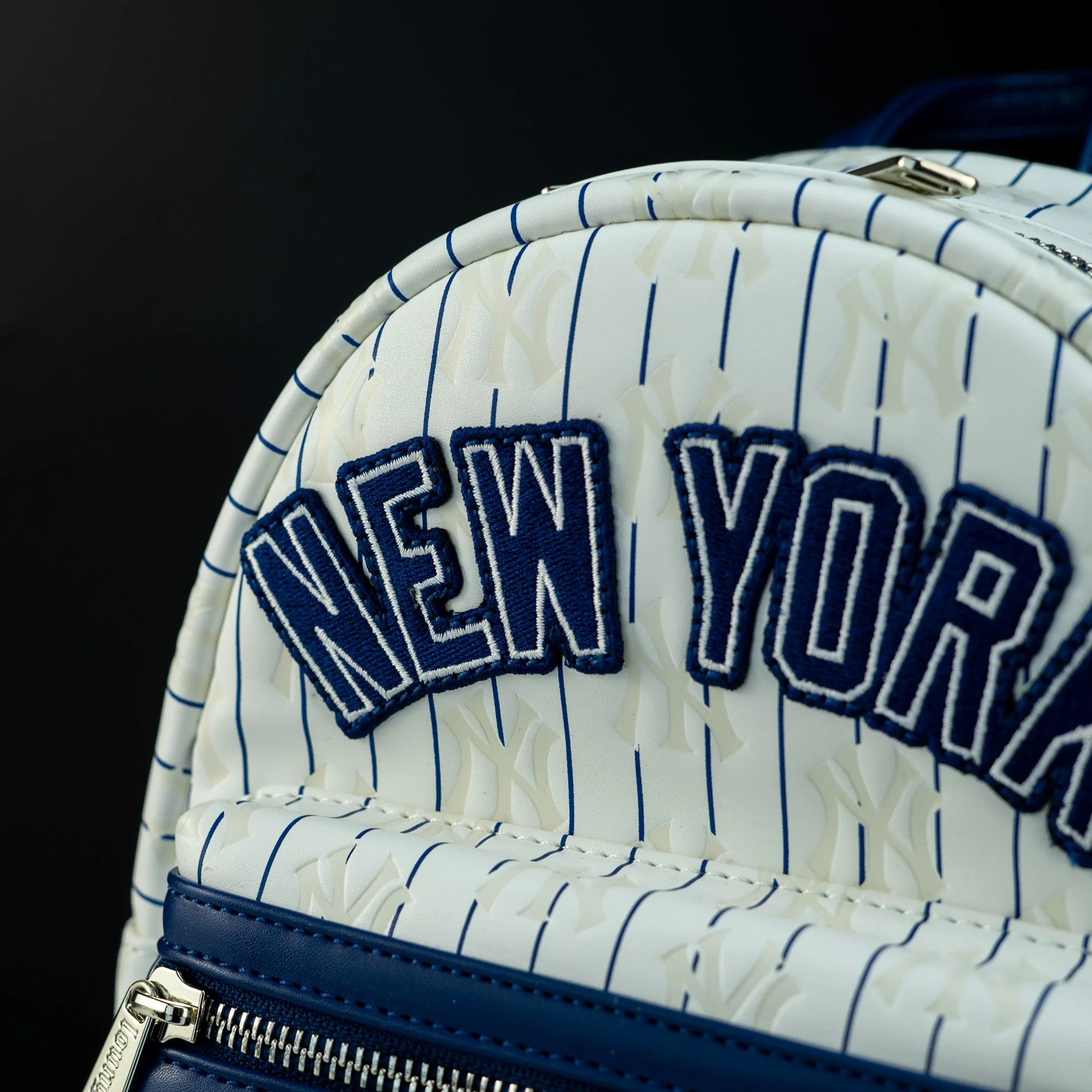 Loungefly x MLB New York Yankees Pinstripe Mini Backpack - Image 3