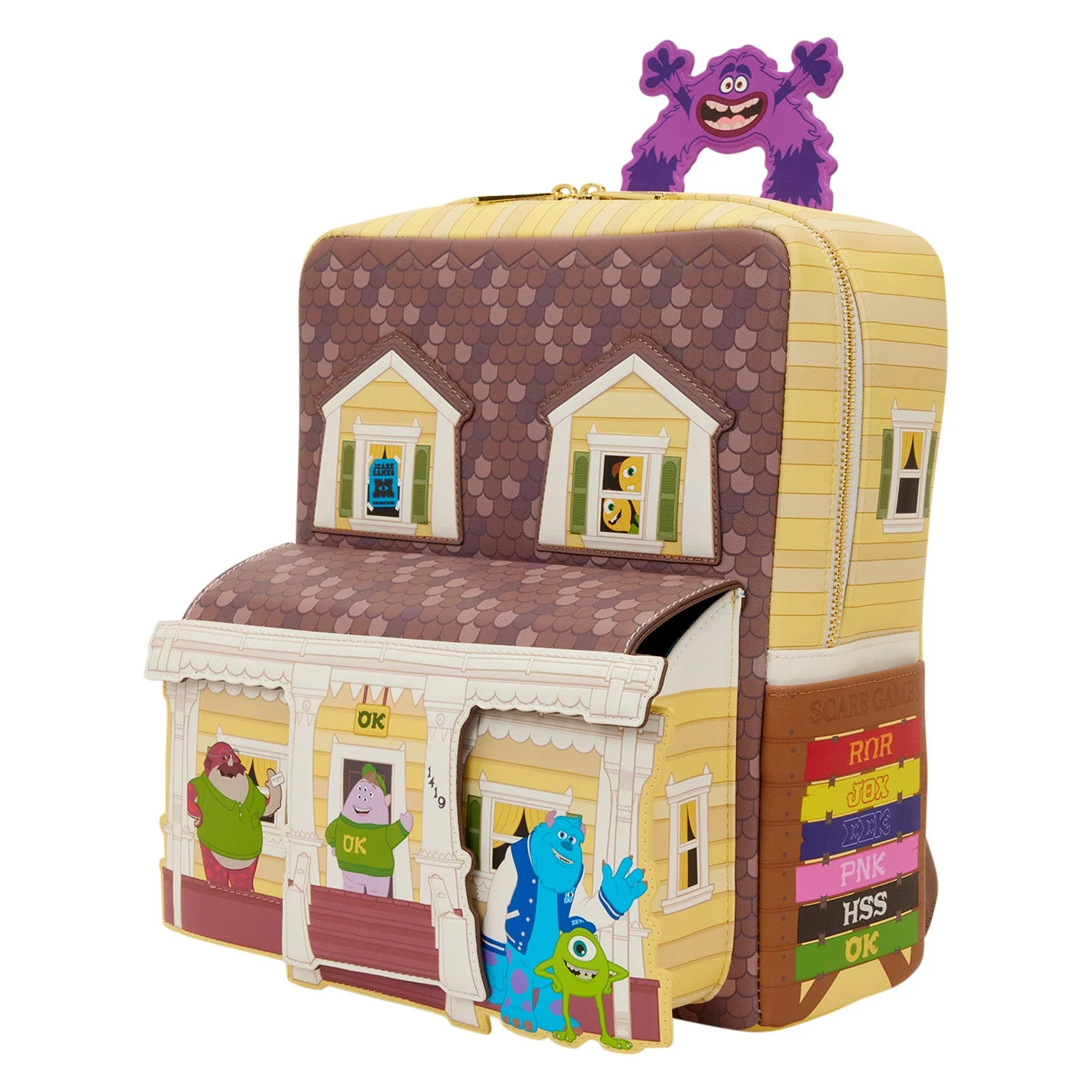 Loungefly x Monsters University Oozma Kappa House Figural Mini Backpack - Image 4
