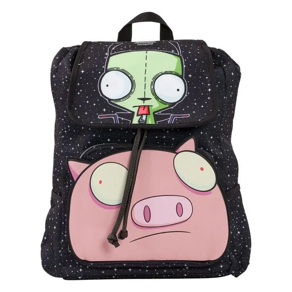 Loungefly x Nickelodeon Invader Zim Gir & Pig BTS Nylon Backpack - Image 2