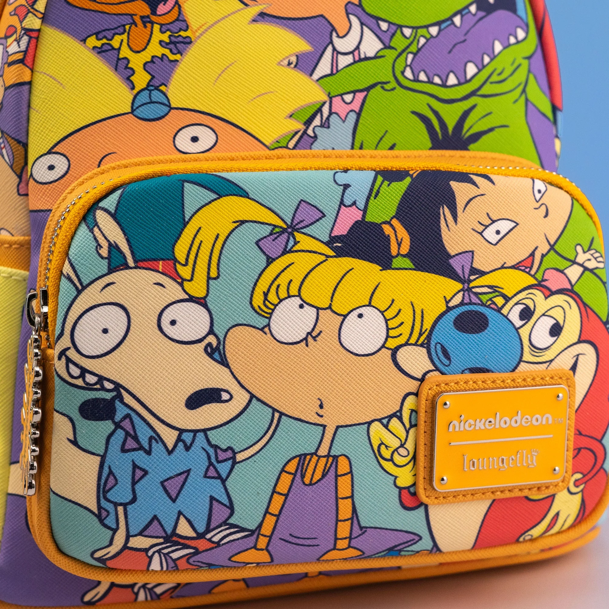 Loungefly x Nickelodeon Nick 90s Colour Block AOP Mini Backpack - Image 5