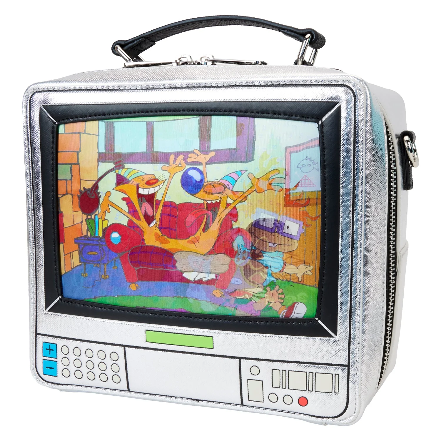 Loungefly x Nickelodeon Retro TV Triple Lenticular Crossbody Bag - Image 2