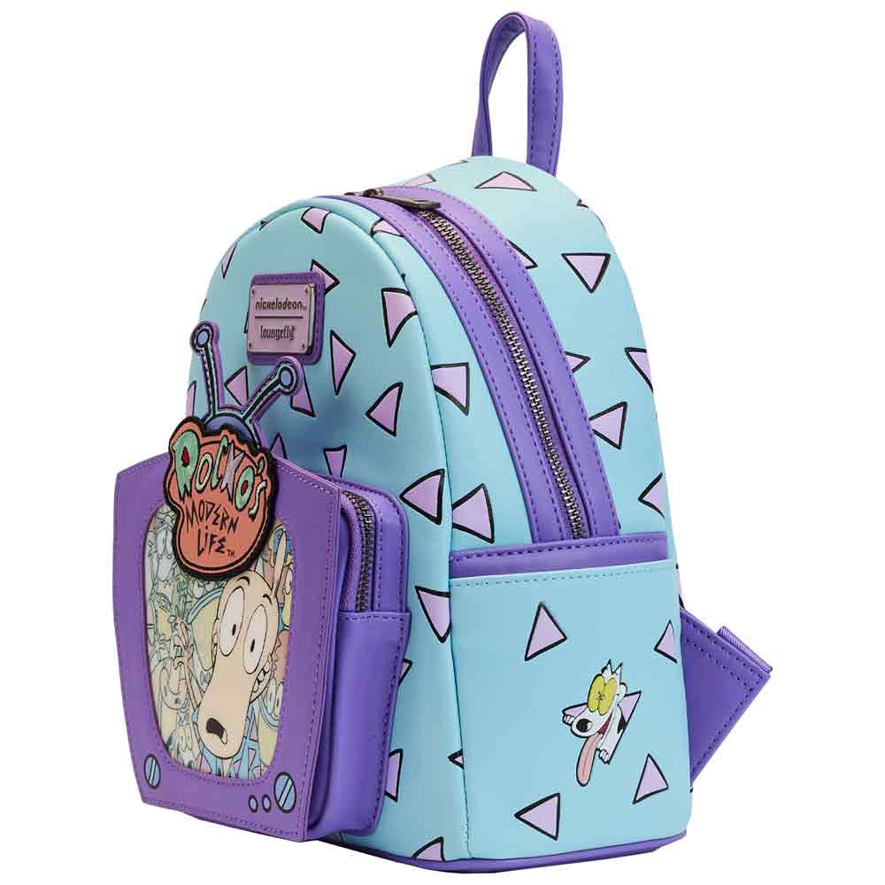 Loungefly x Nickelodeon Rocko's Modern Life Lenticular TV Mini Backpack - Image 3