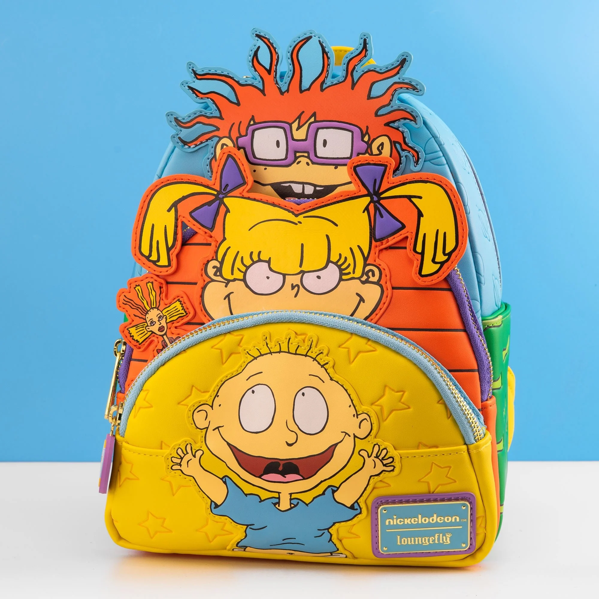 Loungefly x Nickelodeon Rugrats Tommy, Chucky & Angelica Triple Pocket Mini Backpack - Image 10