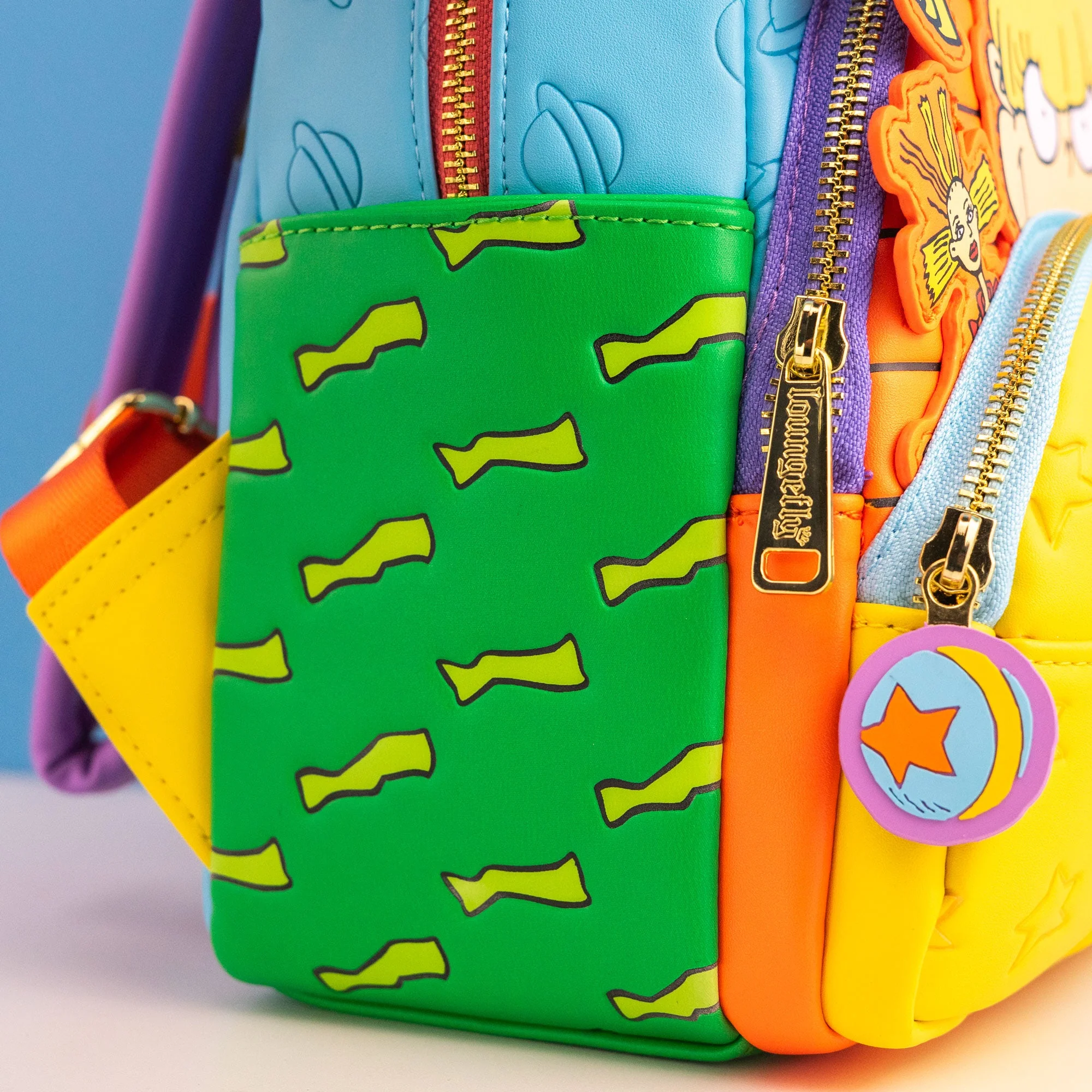 Loungefly x Nickelodeon Rugrats Tommy, Chucky & Angelica Triple Pocket Mini Backpack - Image 5