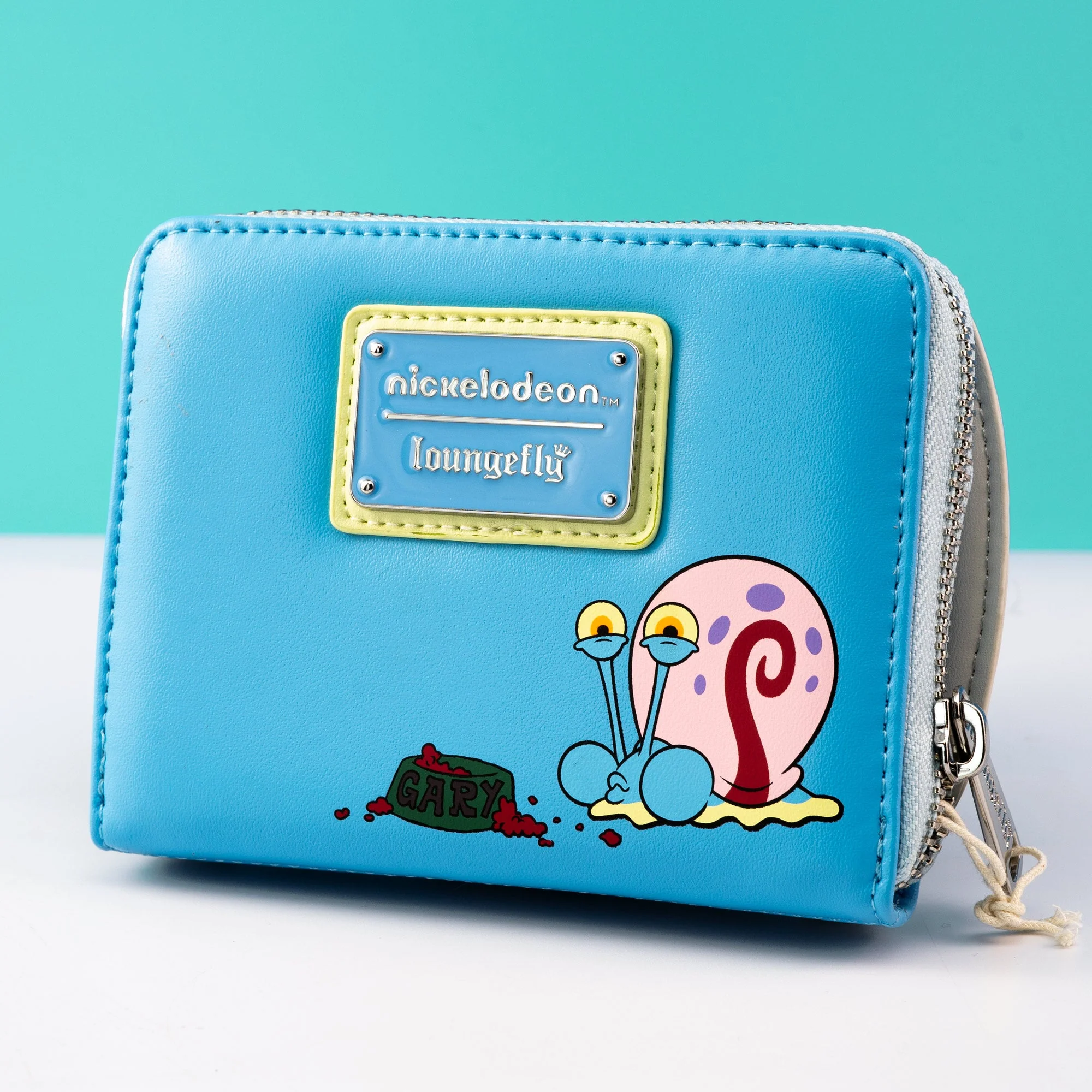 Loungefly x Nickelodeon Spongebob Squarepants Gary Slimy Can Snail Food Wallet - Image 2