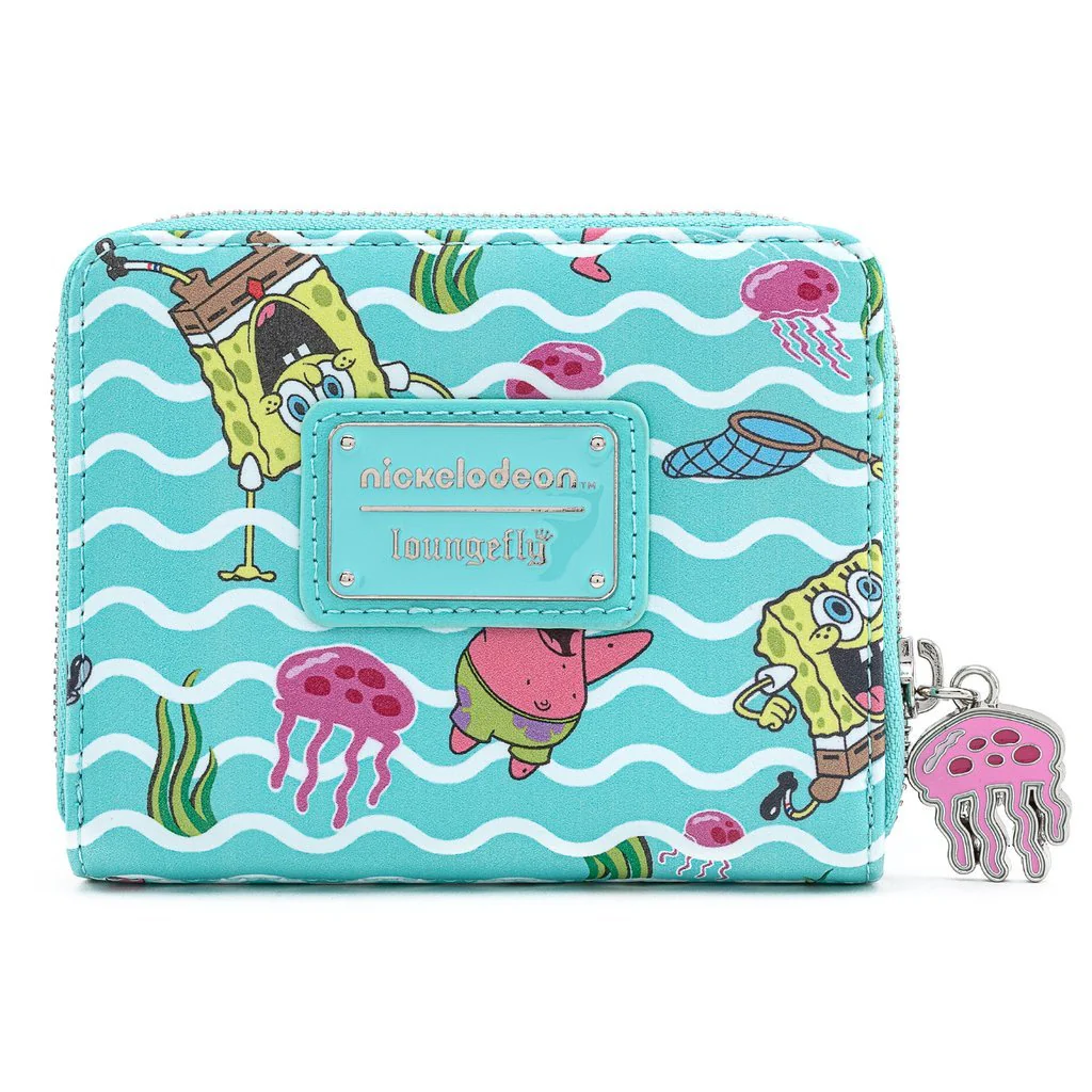 Loungefly X Nickelodeon Spongebob Jelly Fishing Zip Around Purse - Image 3