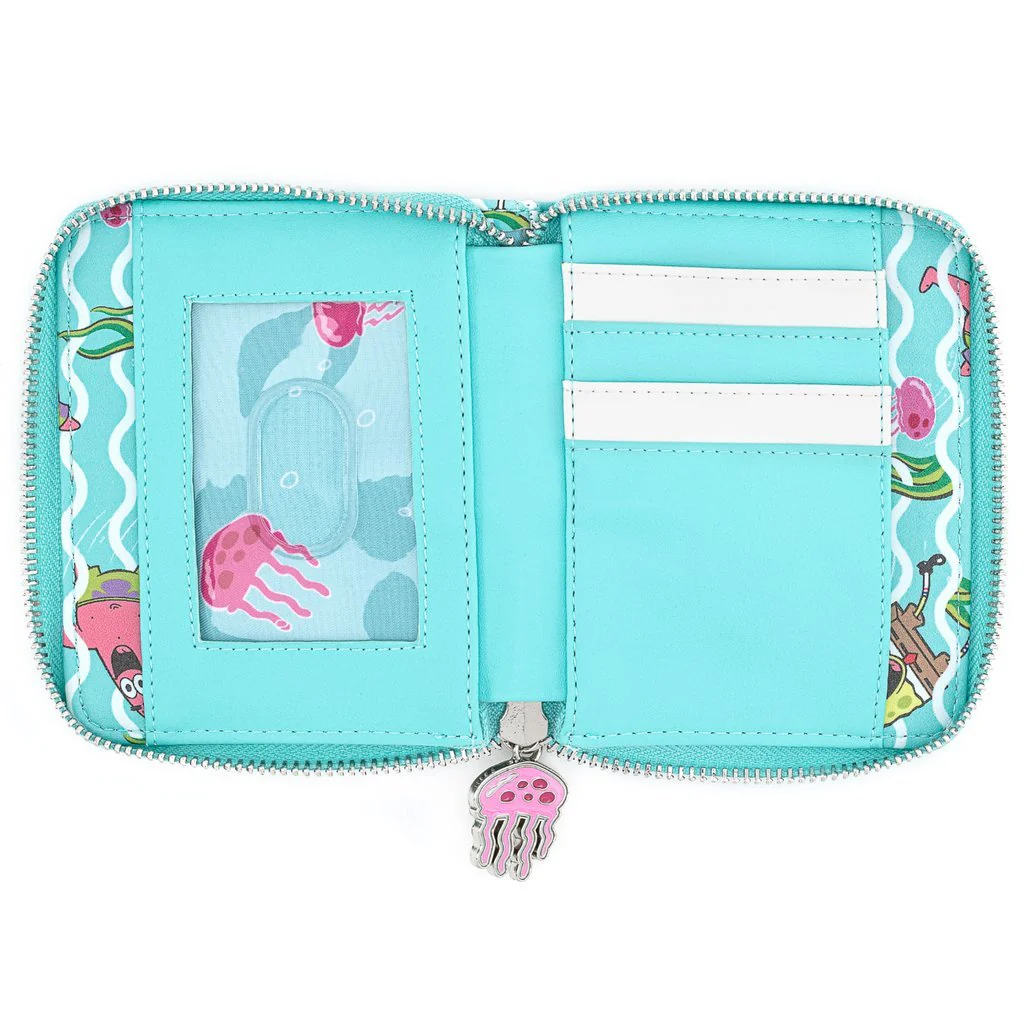 Loungefly X Nickelodeon Spongebob Jelly Fishing Zip Around Purse - Image 4