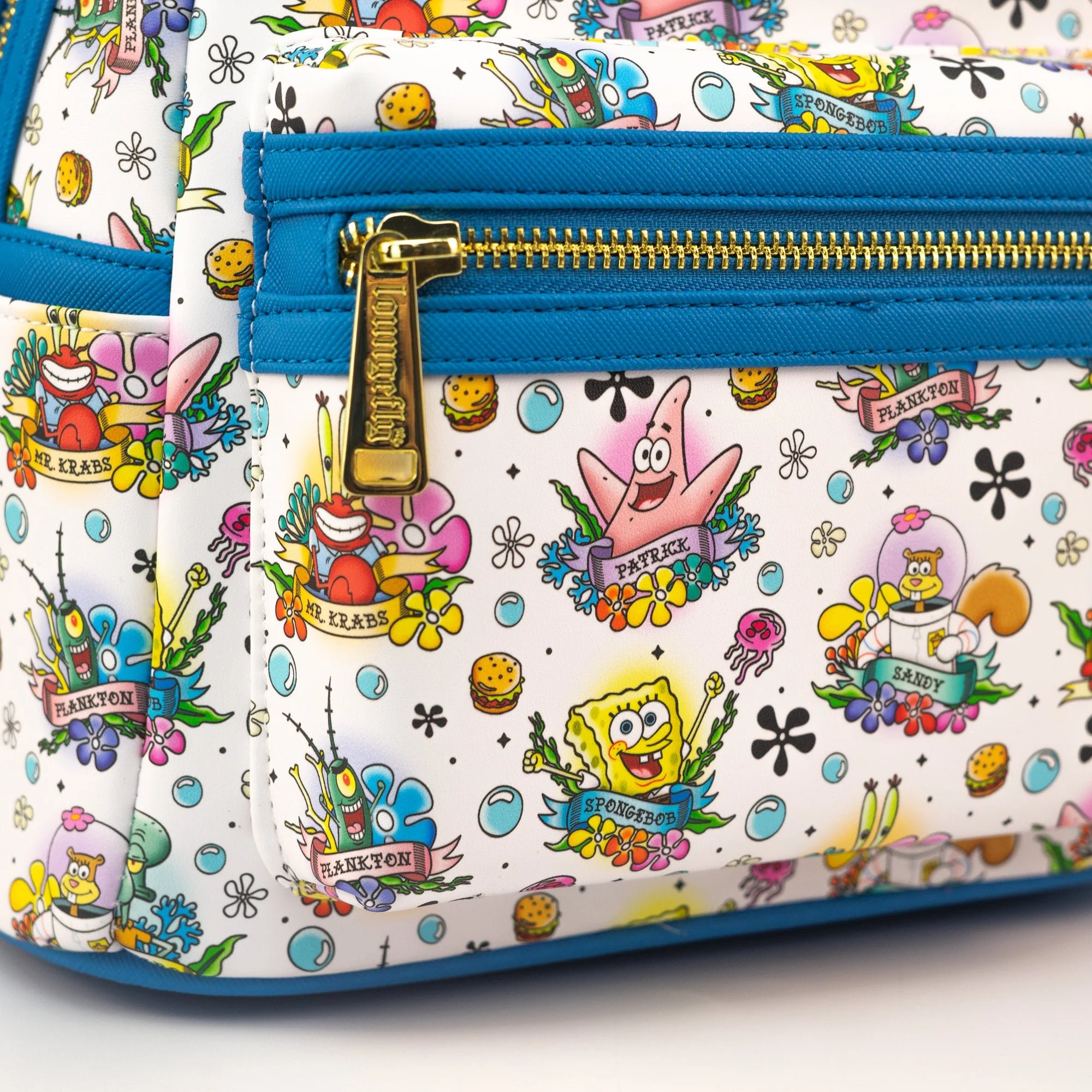 Loungefly x Nickelodeon Spongebob Squarepants Tattoo AOP Mini Backpack - Image 3