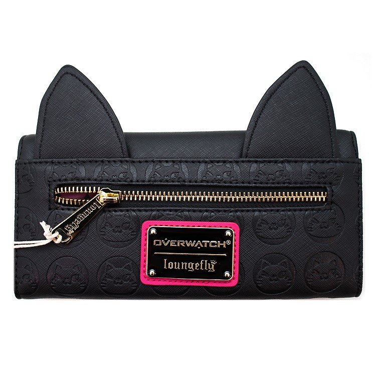 Loungefly x Overwatch D.VA Black Cat Zip-Around Purse - Image 2