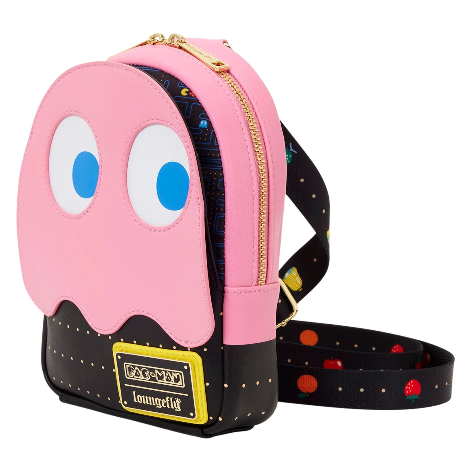 Loungefly x Pac-Man Pinky Ghost Sling Crossbody Bag - Image 3