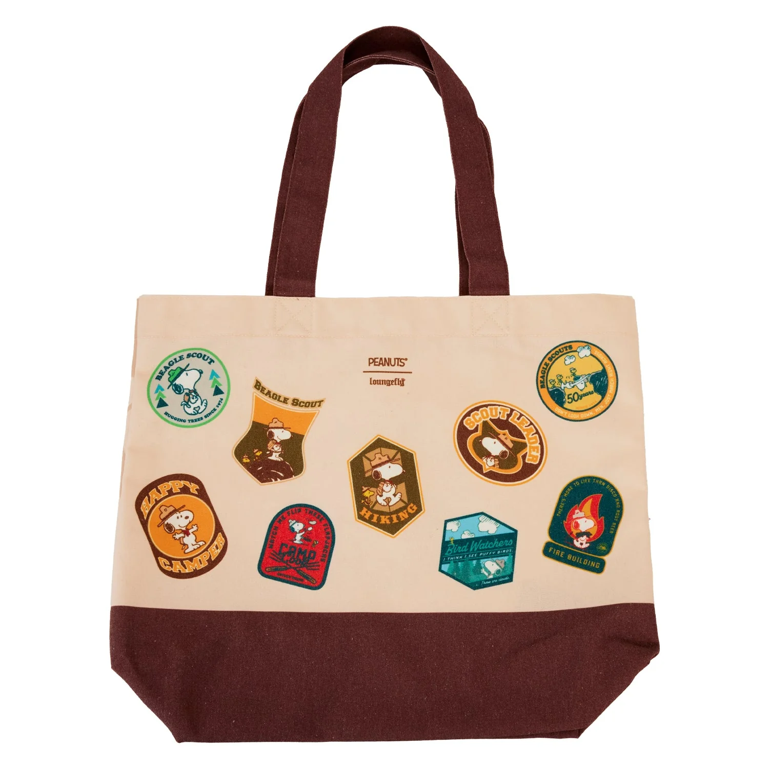 Loungefly x Peanuts Beagle Scouts 50th Anniversary Canvas Tote Bag - Image 2