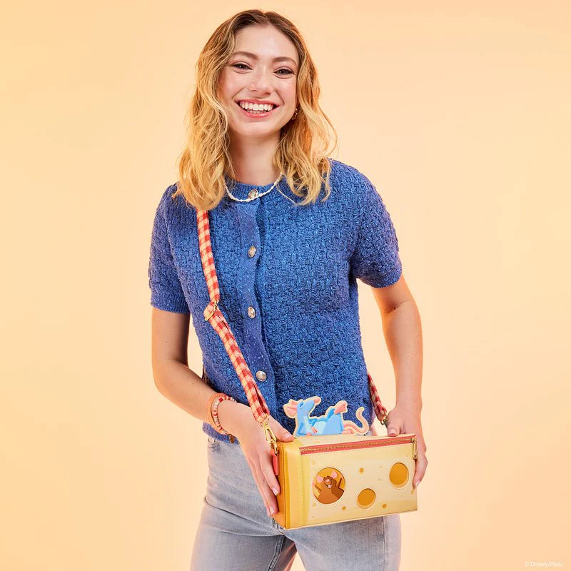 Loungefly x Pixar Ratatouille Remy Cheese Wedge Crossbody Bag - Image 2