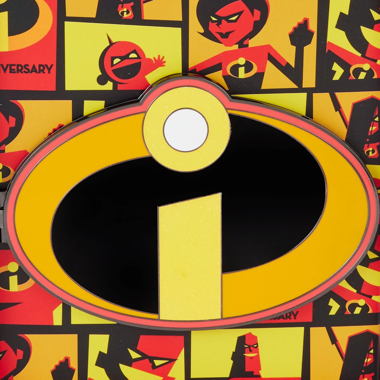 Loungefly x Pixar The Incredibiles 20th Anniversary Hinged 3" Collector Box Pin - Image 2
