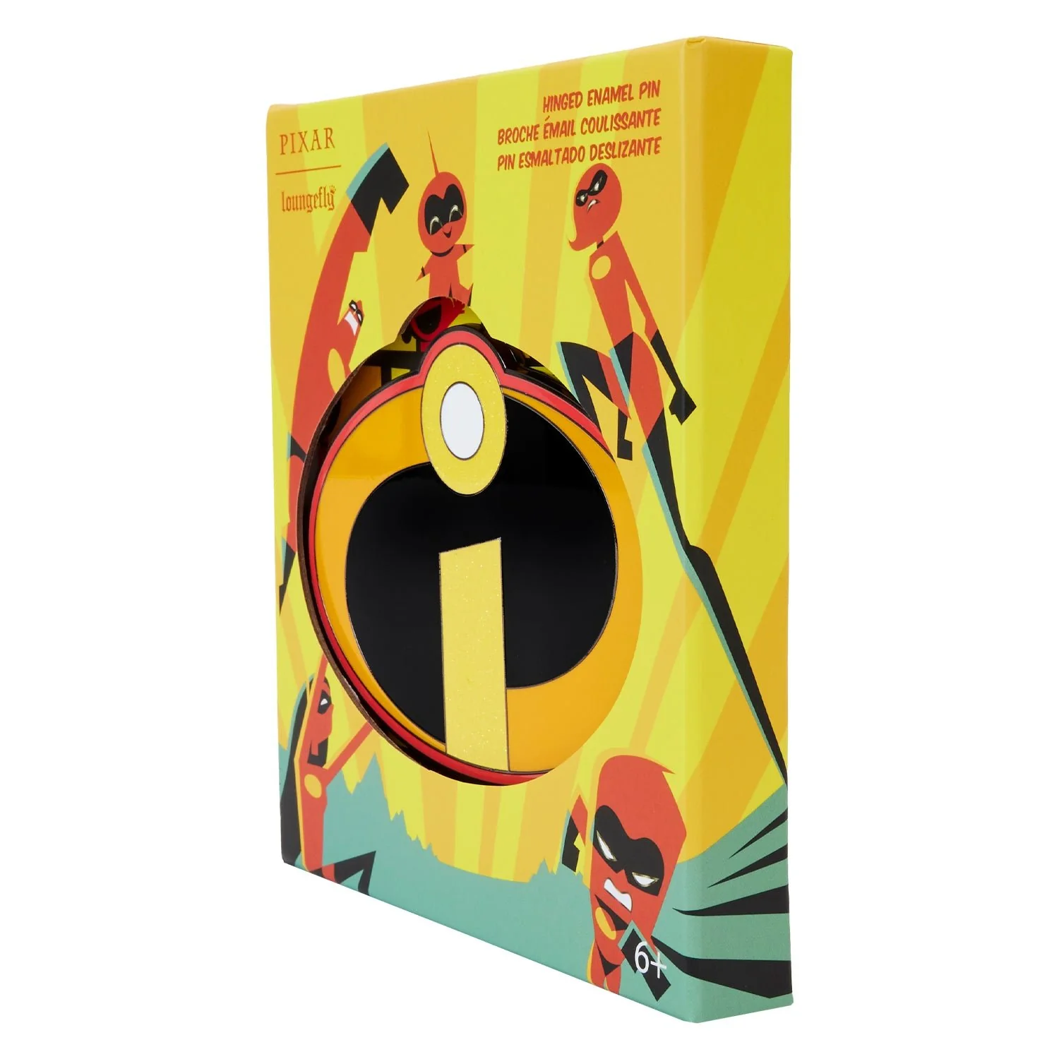 Loungefly x Pixar The Incredibiles 20th Anniversary Hinged 3" Collector Box Pin - Image 4