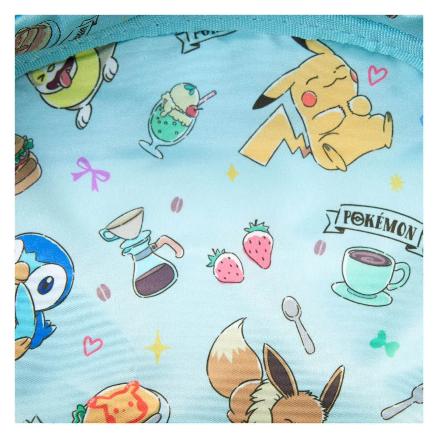 Loungefly x Pokemon Cafe Triple Pocket Backpack - Image 8