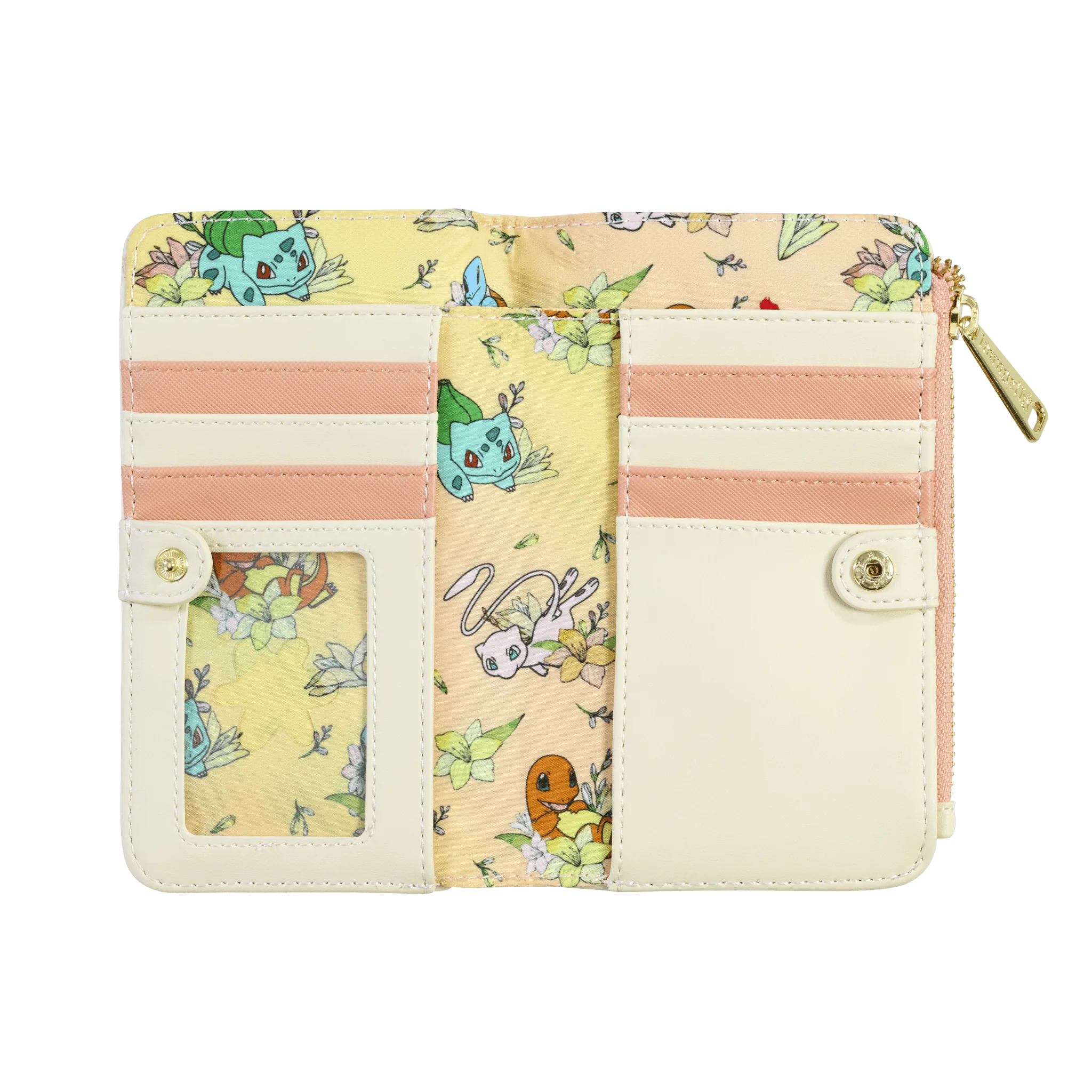Loungefly x Pokemon Kanto Starters Floral Wallet - Image 2