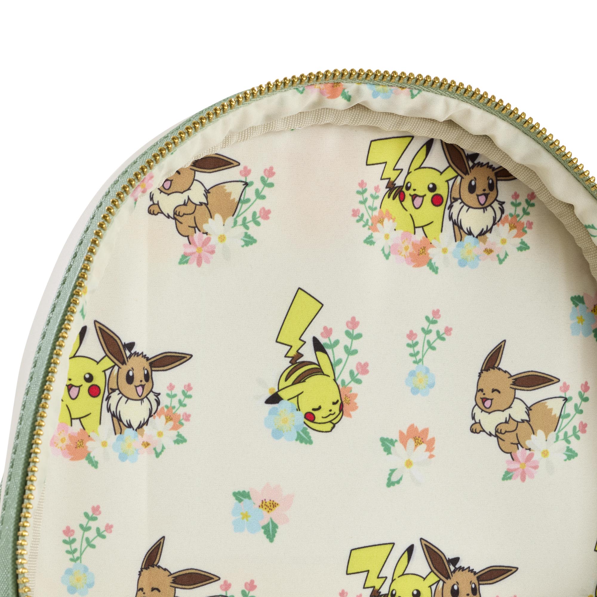 Loungefly x Pokemon Pikachu & Eevee Floral Mini Backpack - Image 4
