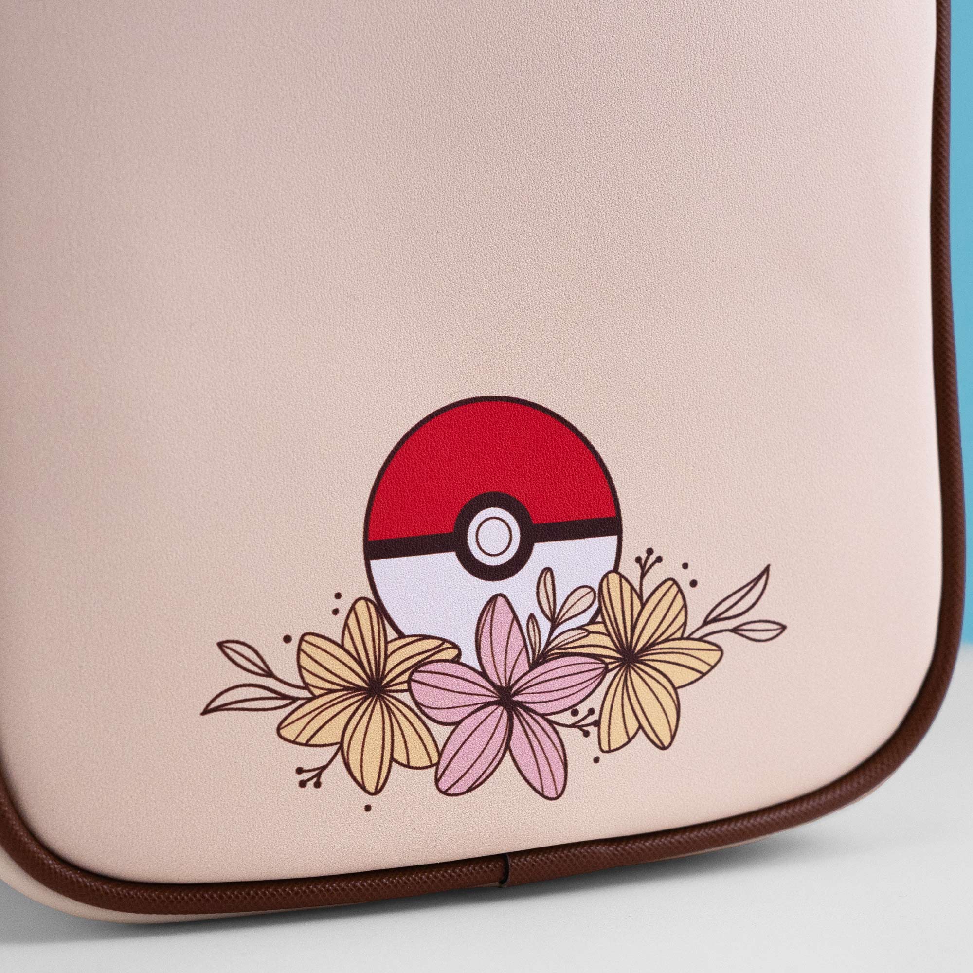 Loungefly x Pokemon Pikachu & Eevee Floral Pokeball Crossbody - Image 5
