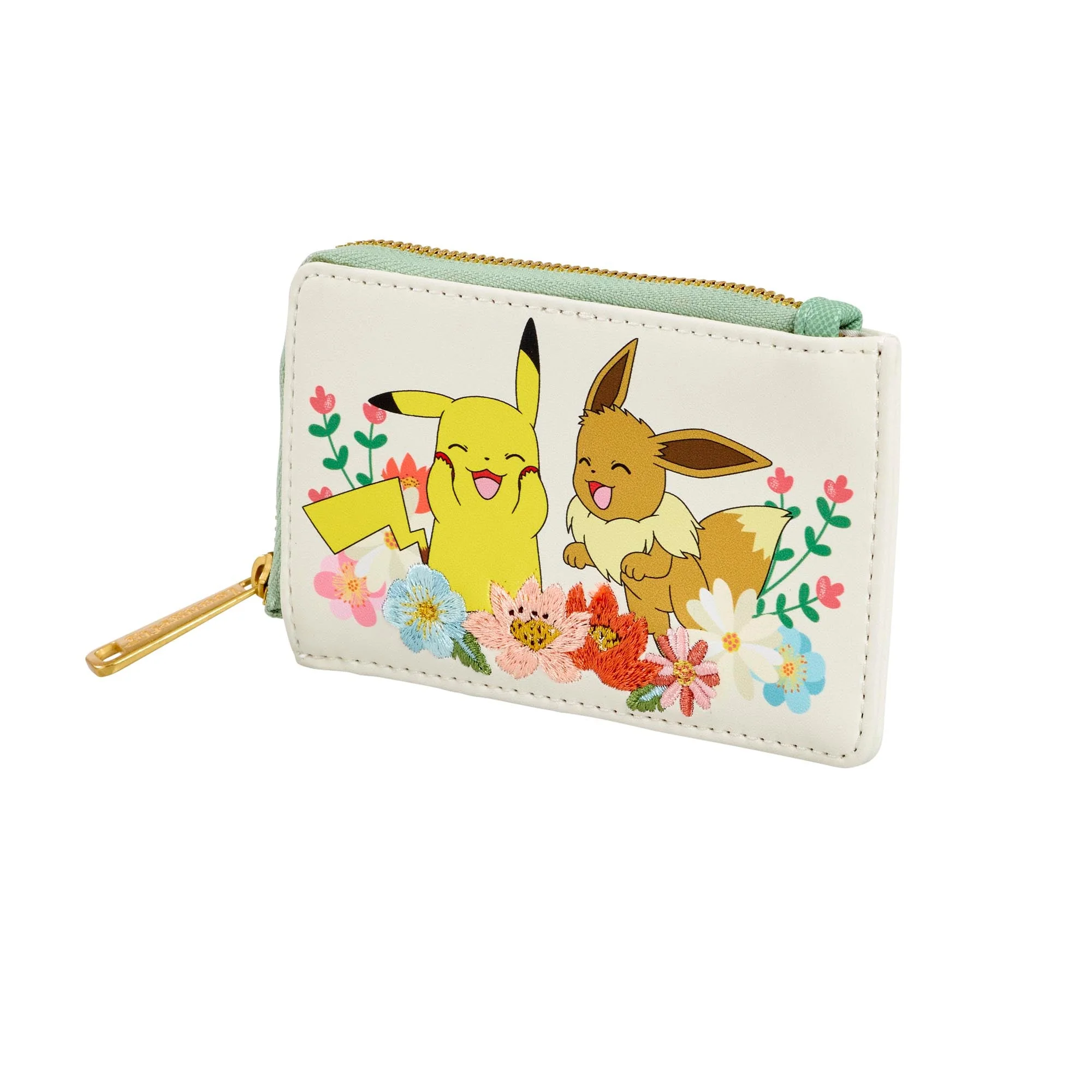 Loungefly x Pokemon Pikachu & Eevee Floral Wallet - Image 3