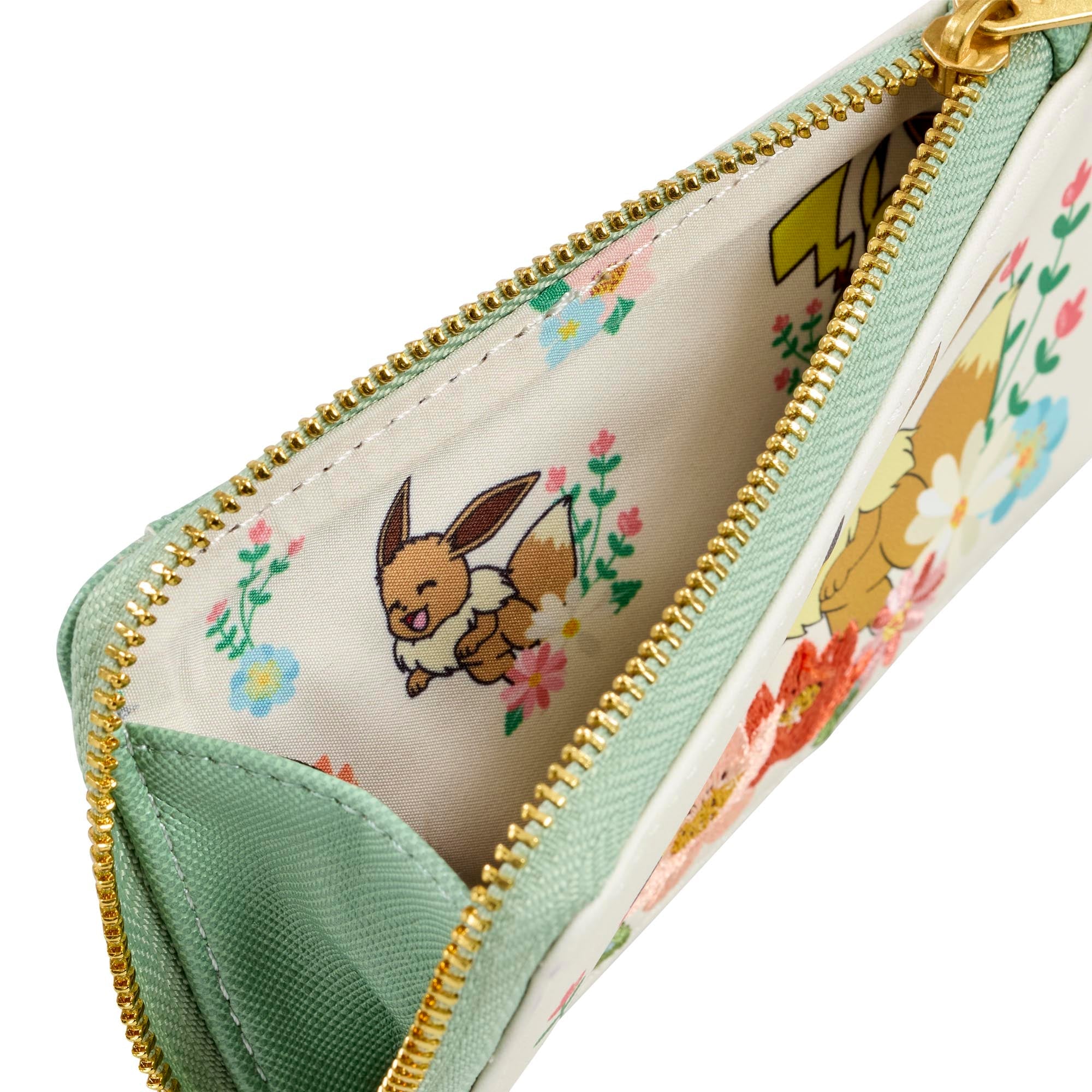 Loungefly x Pokemon Pikachu & Eevee Floral Wallet - Image 4