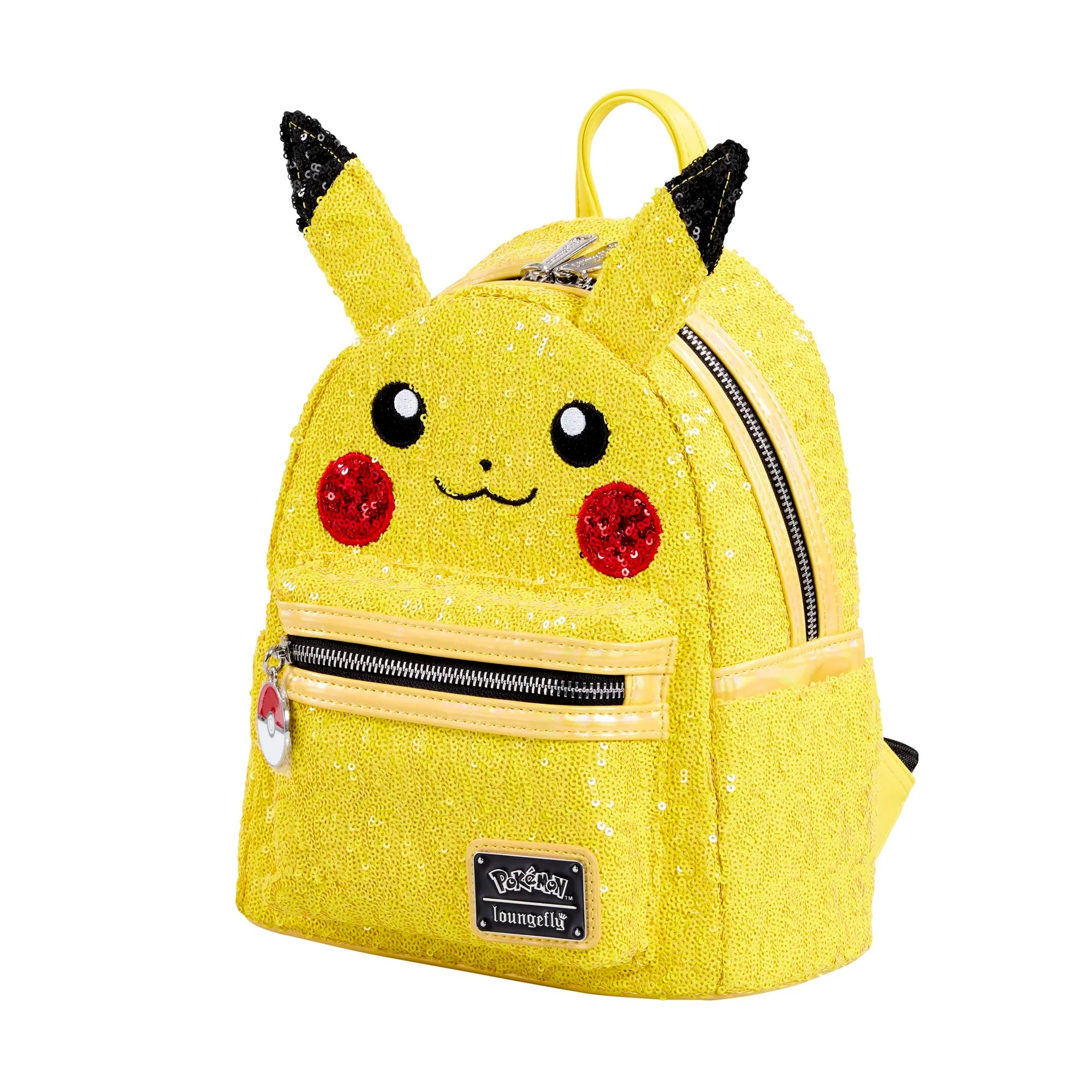 Loungefly x Pokemon Pikachu Sequin Mini Backpack - Image 2
