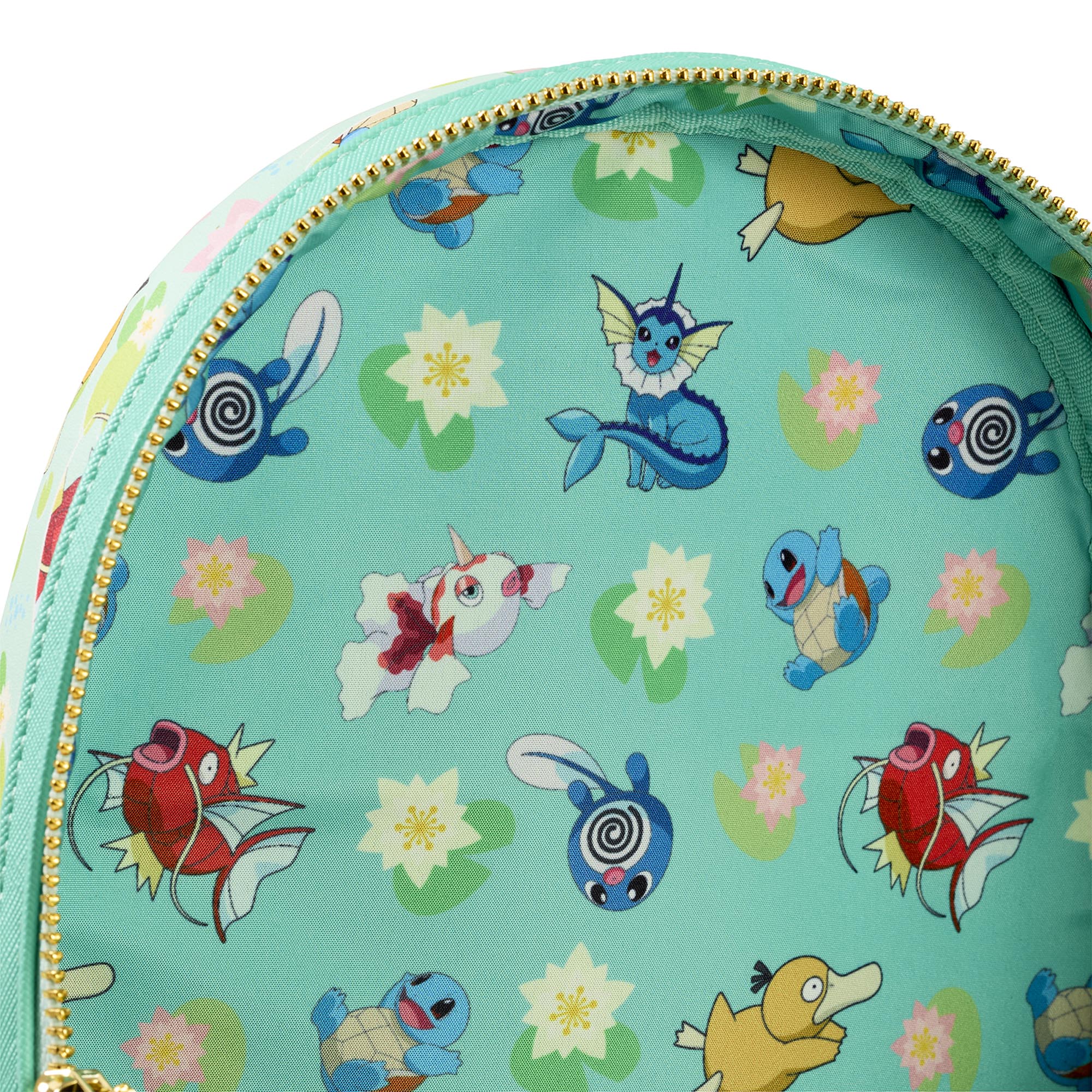 Loungefly x Pokemon Water Type Lily Pad AOP Mini Backpack - Image 4