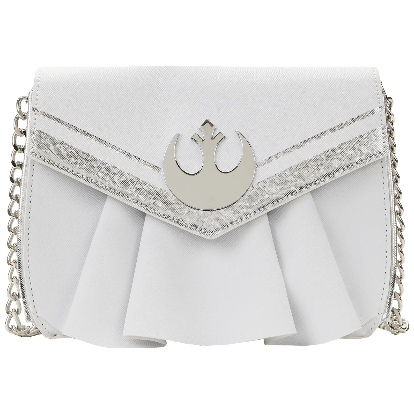 Loungefly x Star Wars Princess Leia White Cosplay Chain Strap Crossbody Bag - Image 3