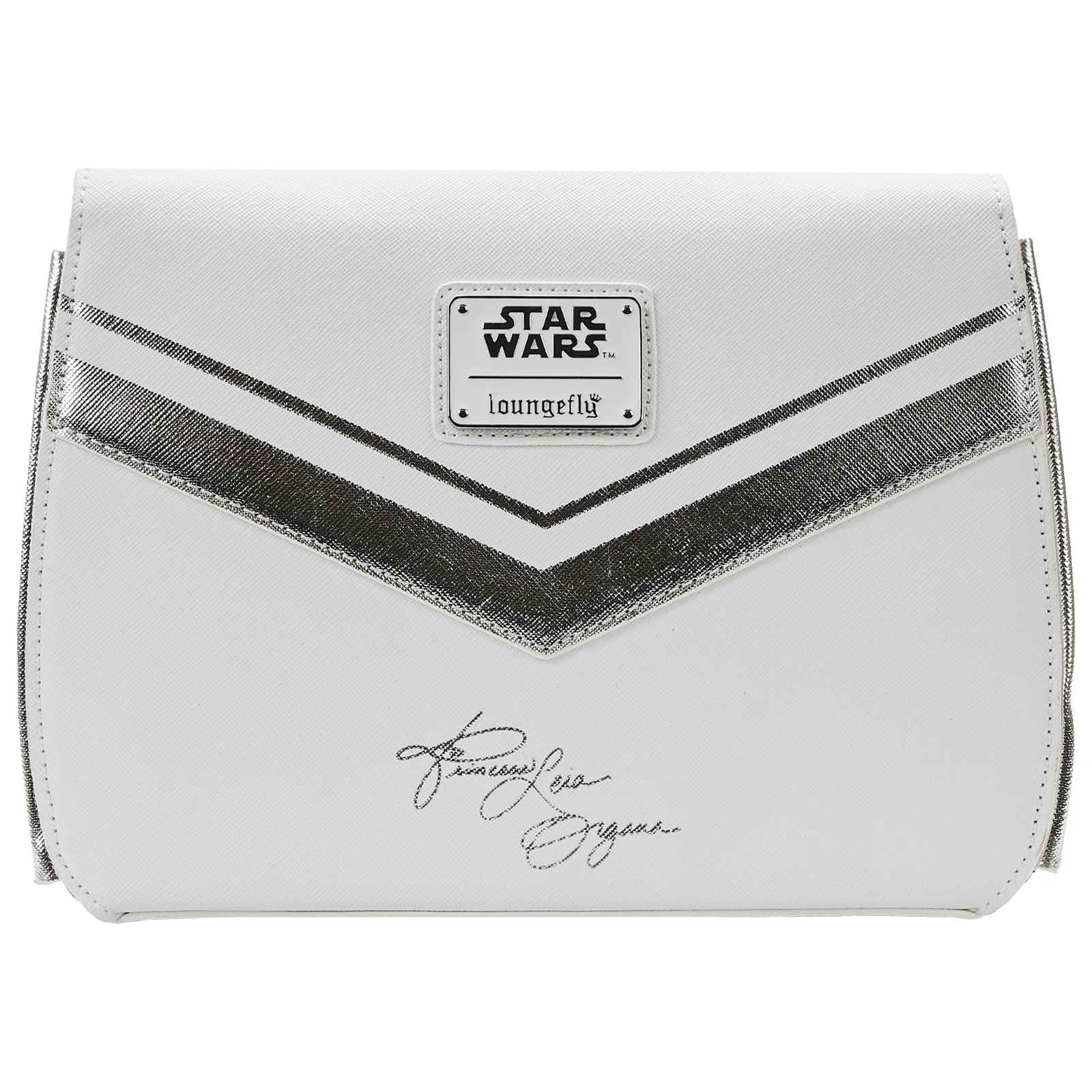 Loungefly x Star Wars Princess Leia White Cosplay Chain Strap Crossbody Bag - Image 6
