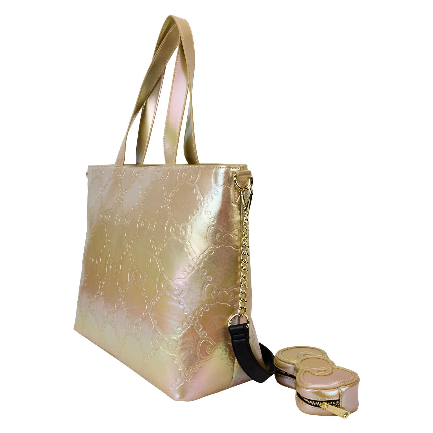 Loungefly x Sanrio Hello Kitty 50th Anniversary Gold Tote Bag - Image 2