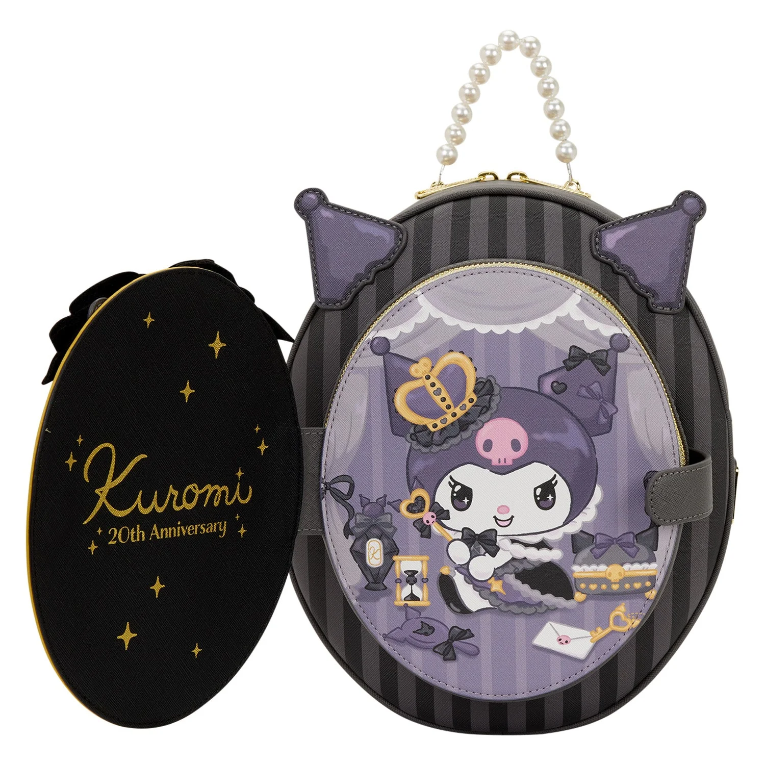Loungefly x Sanrio Kuromi 20th Anniversary Cameo Mini Backpack - Image 2
