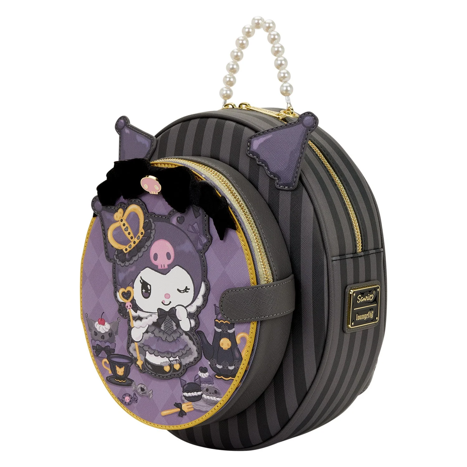 Loungefly x Sanrio Kuromi 20th Anniversary Cameo Mini Backpack - Image 3