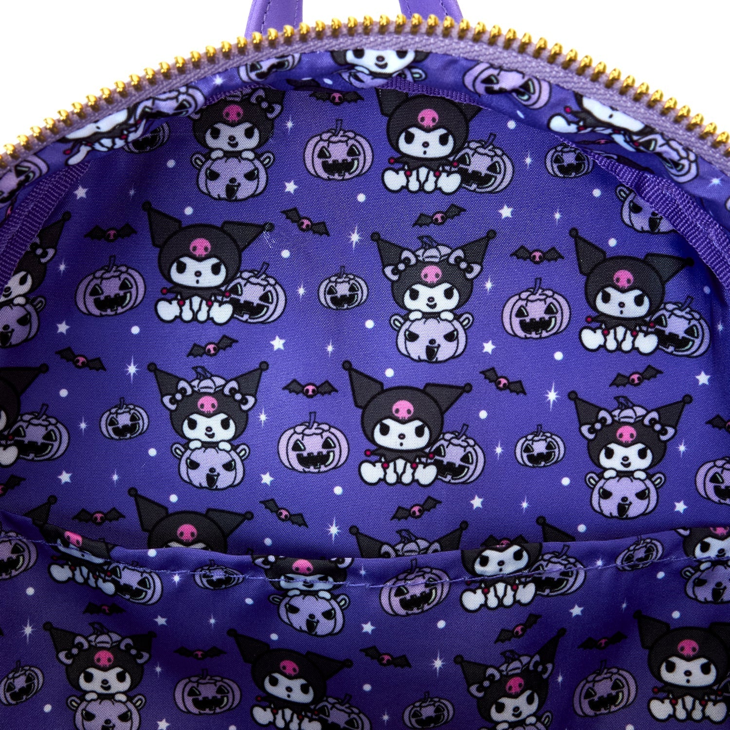 Loungefly x Sanrio Kuromi Pumpkin Mini Backpack - Image 6
