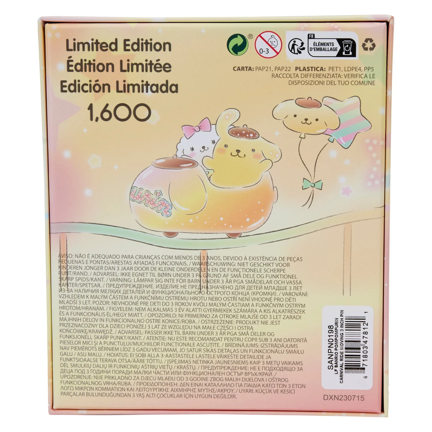 Loungefly x Sanrio Pompompurin Carnival Ride 3 Inch Pin - Image 7